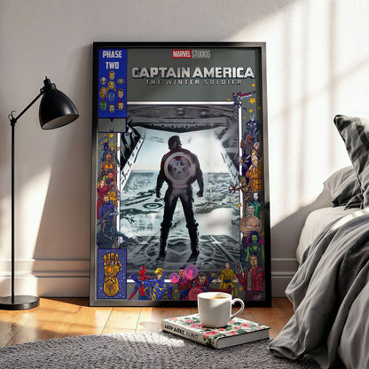 Flex Designs Poster Captain America The Winter Soldier Comics 11 x 17" Home Goods - Movie 2014 Movie Poster