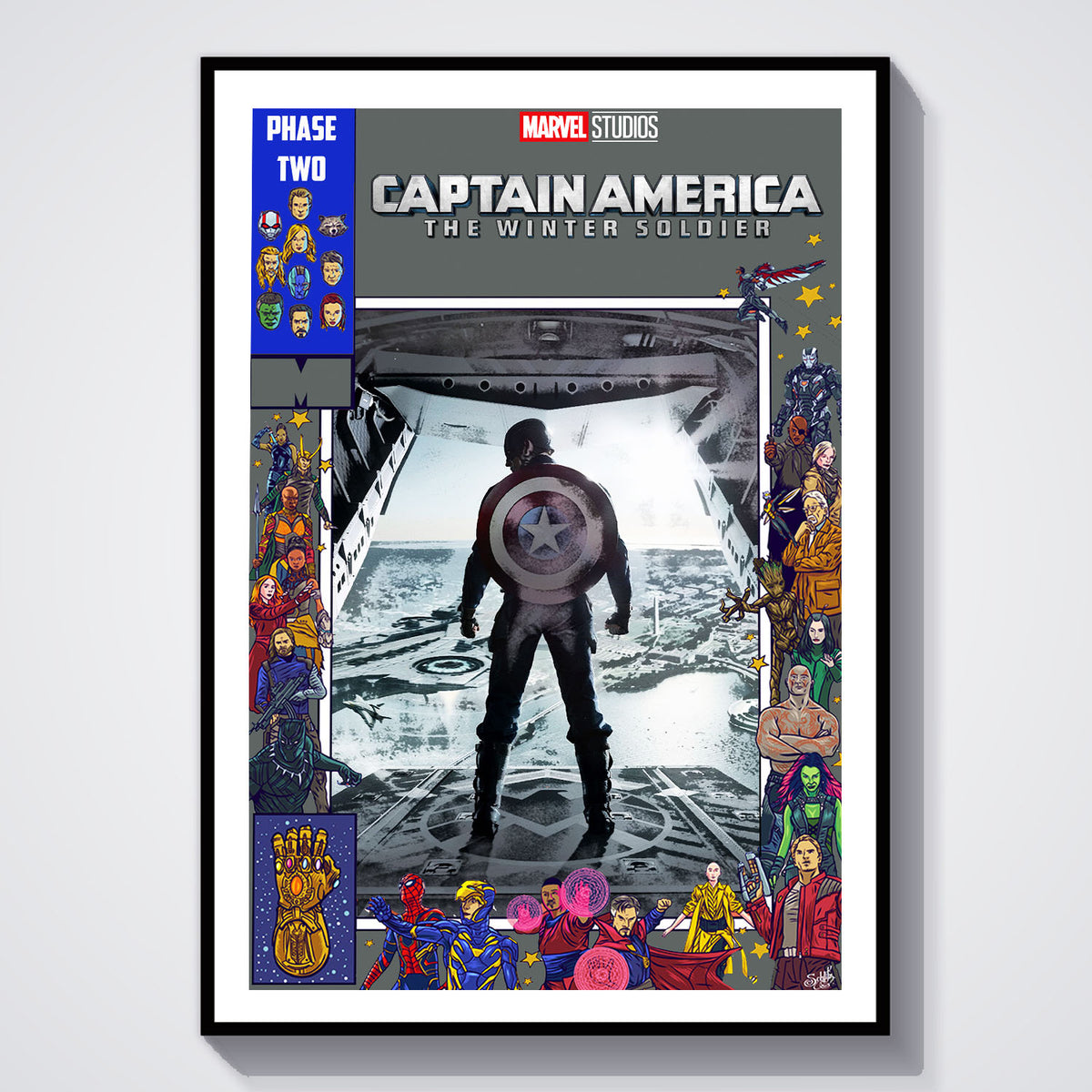 Flex Designs Poster Captain America The Winter Soldier Comics 5 x 7" Home Goods - Movie 2014 Movie Poster