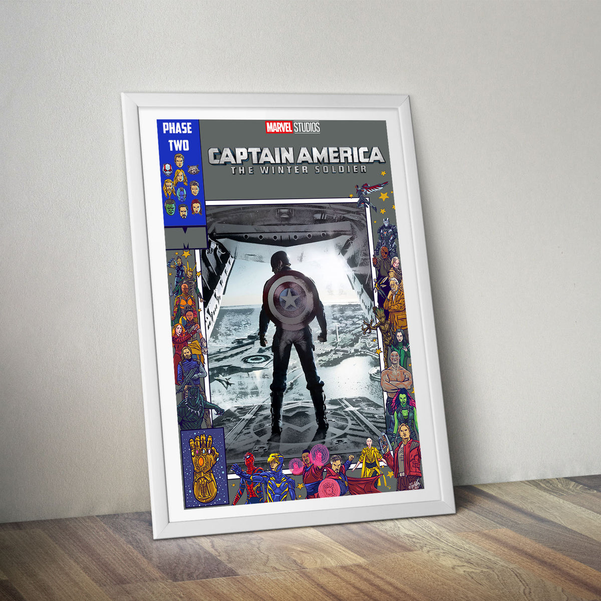 Flex Designs Poster Captain America The Winter Soldier Comics 5 x 7" Home Goods - Movie 2014 Movie Poster