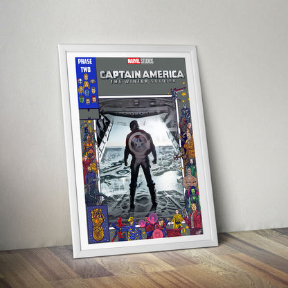 Flex Designs Poster Captain America The Winter Soldier Comics 5 x 7" Home Goods - Movie 2014 Movie Poster