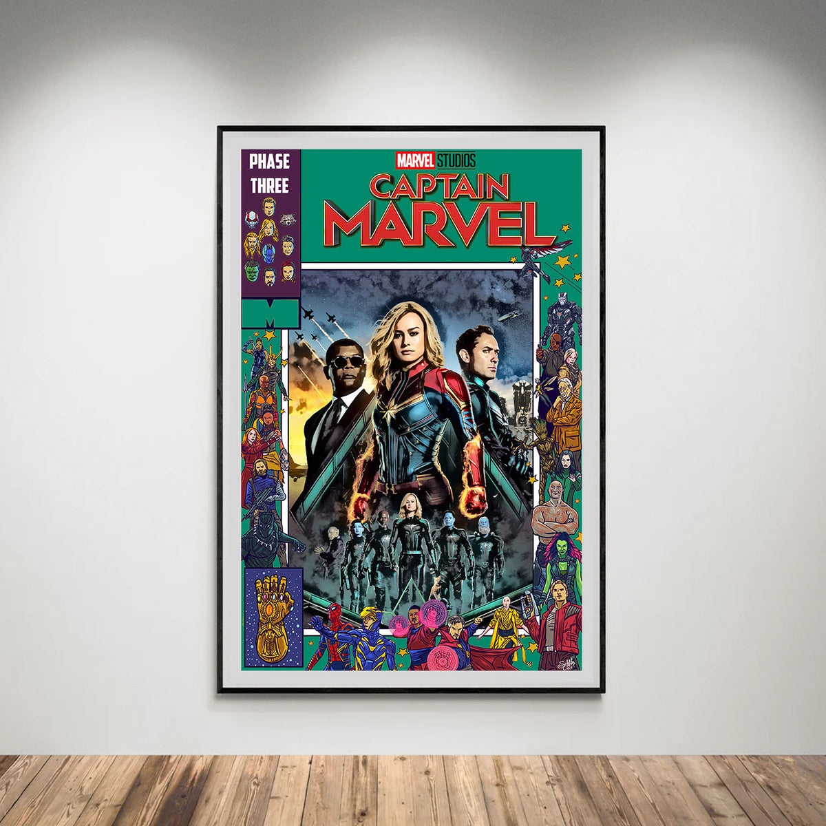 Flex Designs Poster Captain Marvel Comics 5 x 7" Home Goods - Movie 2019 Movie Poster