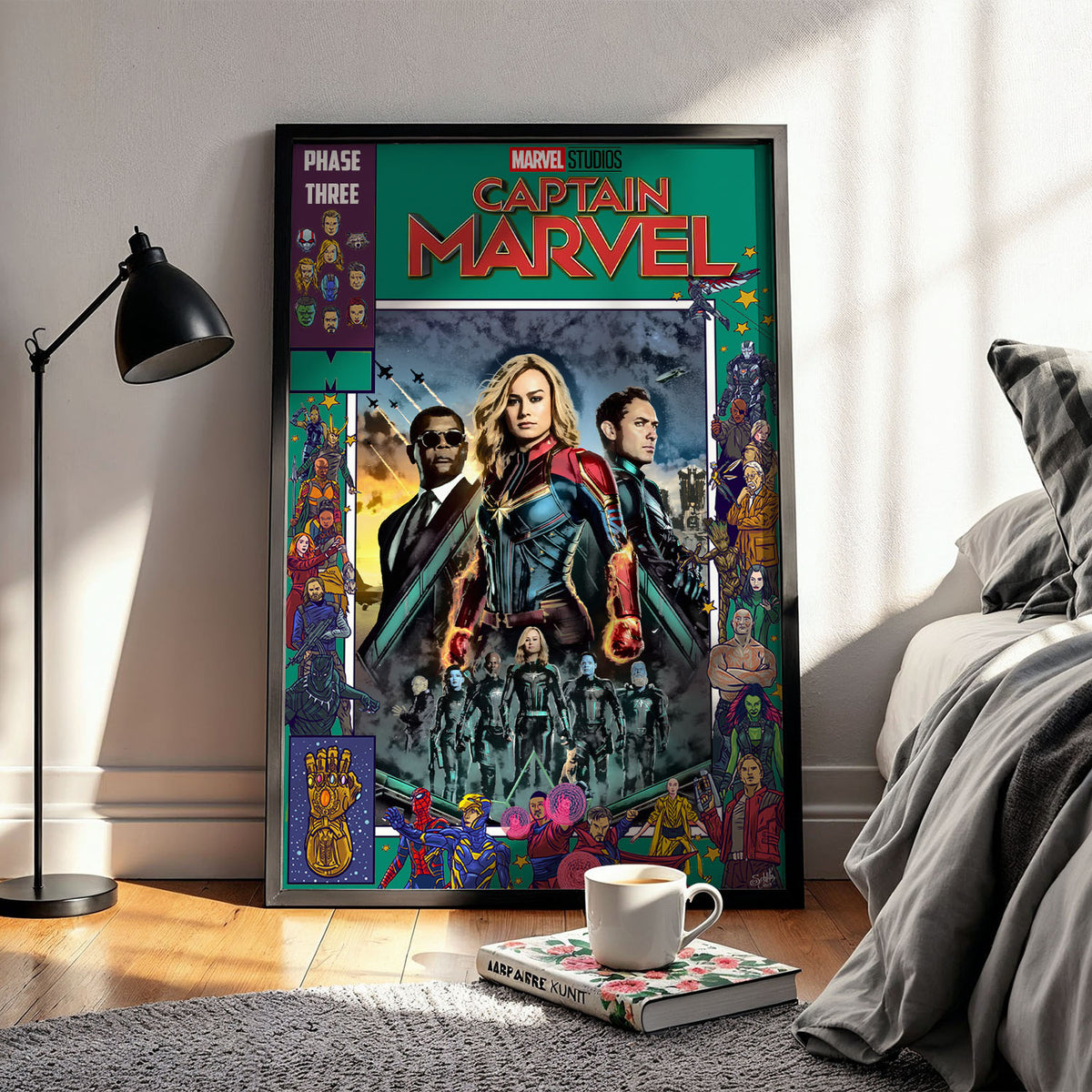 Flex Designs Poster Captain Marvel Comics 11 x 17" Home Goods - Movie 2019 Movie Poster