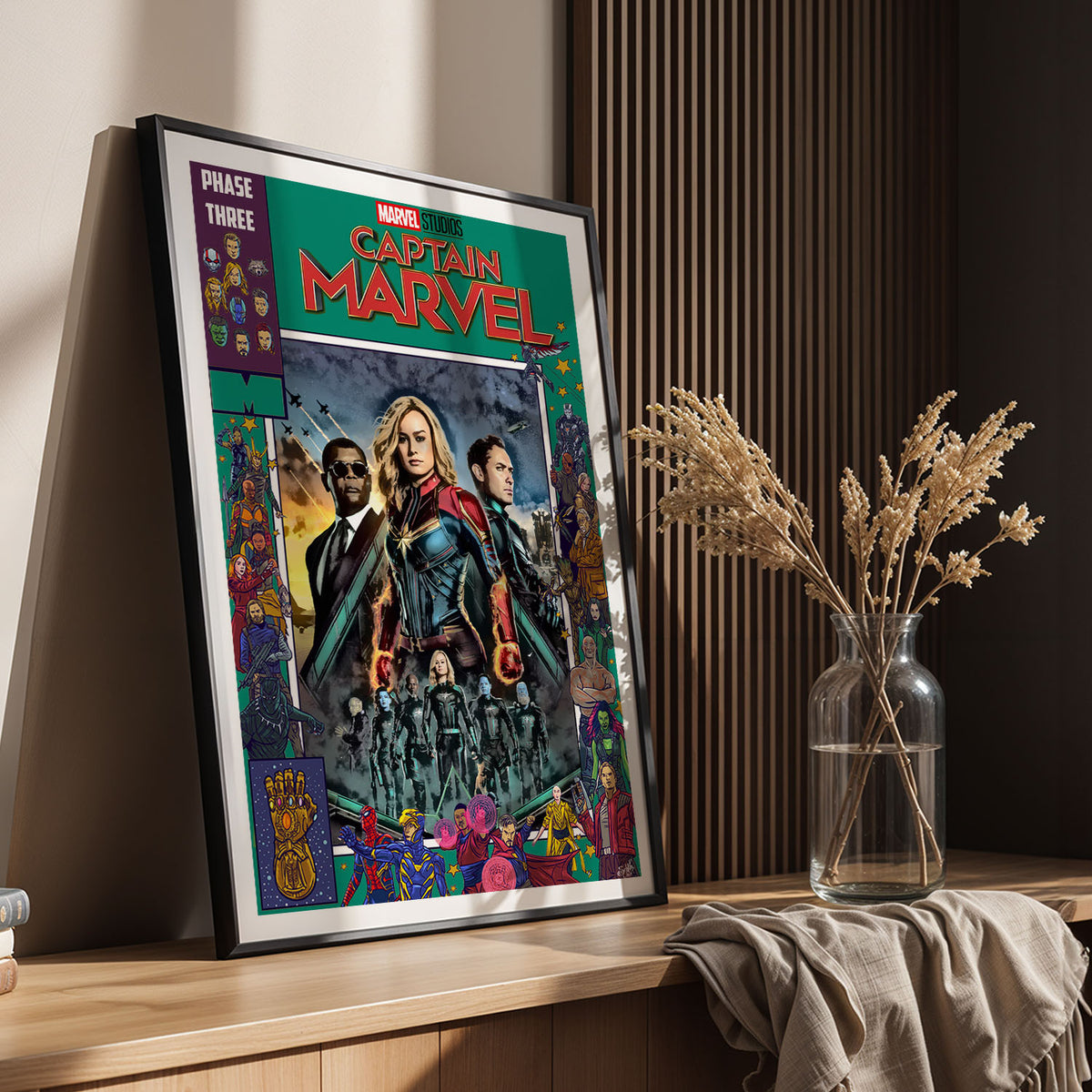 Flex Designs Poster Captain Marvel Comics 11 x 17" Home Goods - Movie 2019 Movie Poster