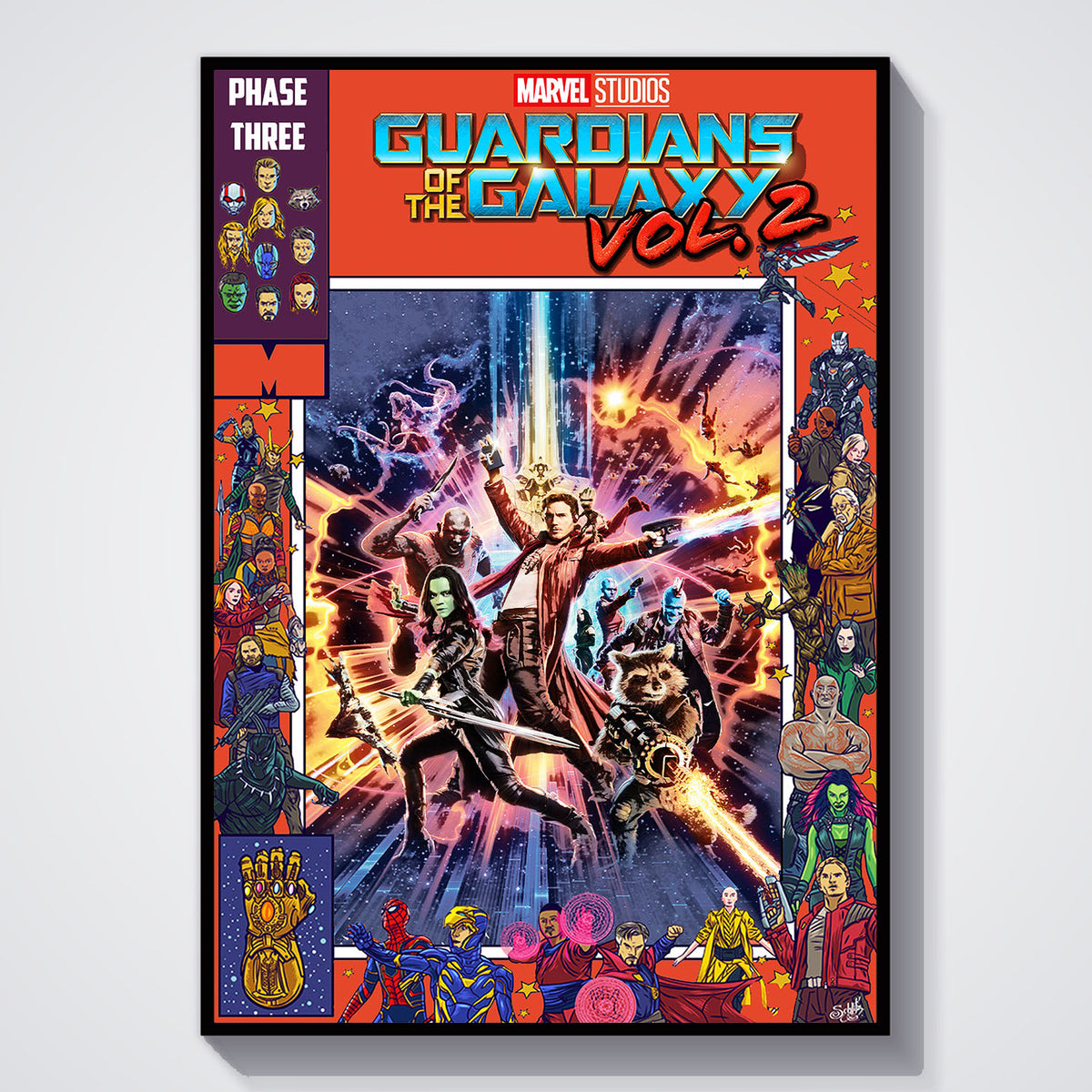 Flex Designs Poster Guardians of the Galaxy Vol 2 Comics 11 x 17" Home Goods - Movie 2017 Movie Poster