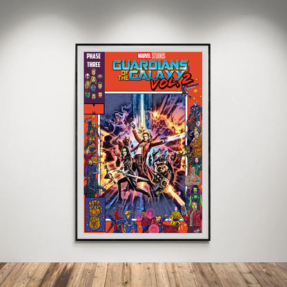 Flex Designs Poster Guardians of the Galaxy Vol 2 Comics 5 x 7" Home Goods - Movie 2017 Movie Poster
