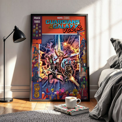 Flex Designs Poster Guardians of the Galaxy Vol 2 Comics 11 x 17" Home Goods - Movie 2017 Movie Poster