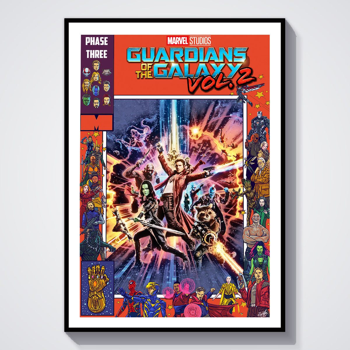 Flex Designs Poster Guardians of the Galaxy Vol 2 Comics 5 x 7" Home Goods - Movie 2017 Movie Poster