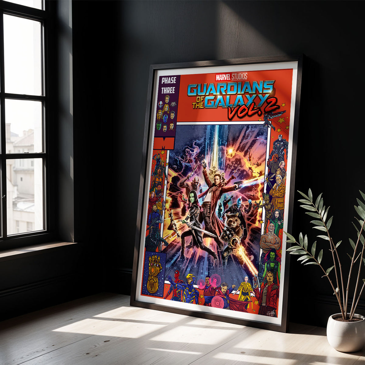 Flex Designs Poster Guardians of the Galaxy Vol 2 Comics 5 x 7" Home Goods - Movie 2017 Movie Poster