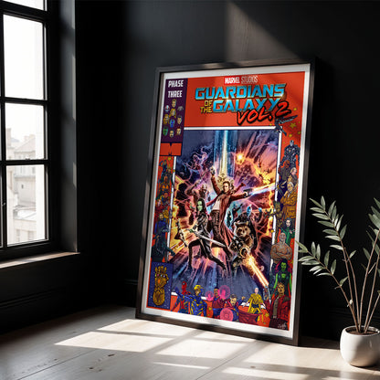 Flex Designs Poster Guardians of the Galaxy Vol 2 Comics 5 x 7" Home Goods - Movie 2017 Movie Poster