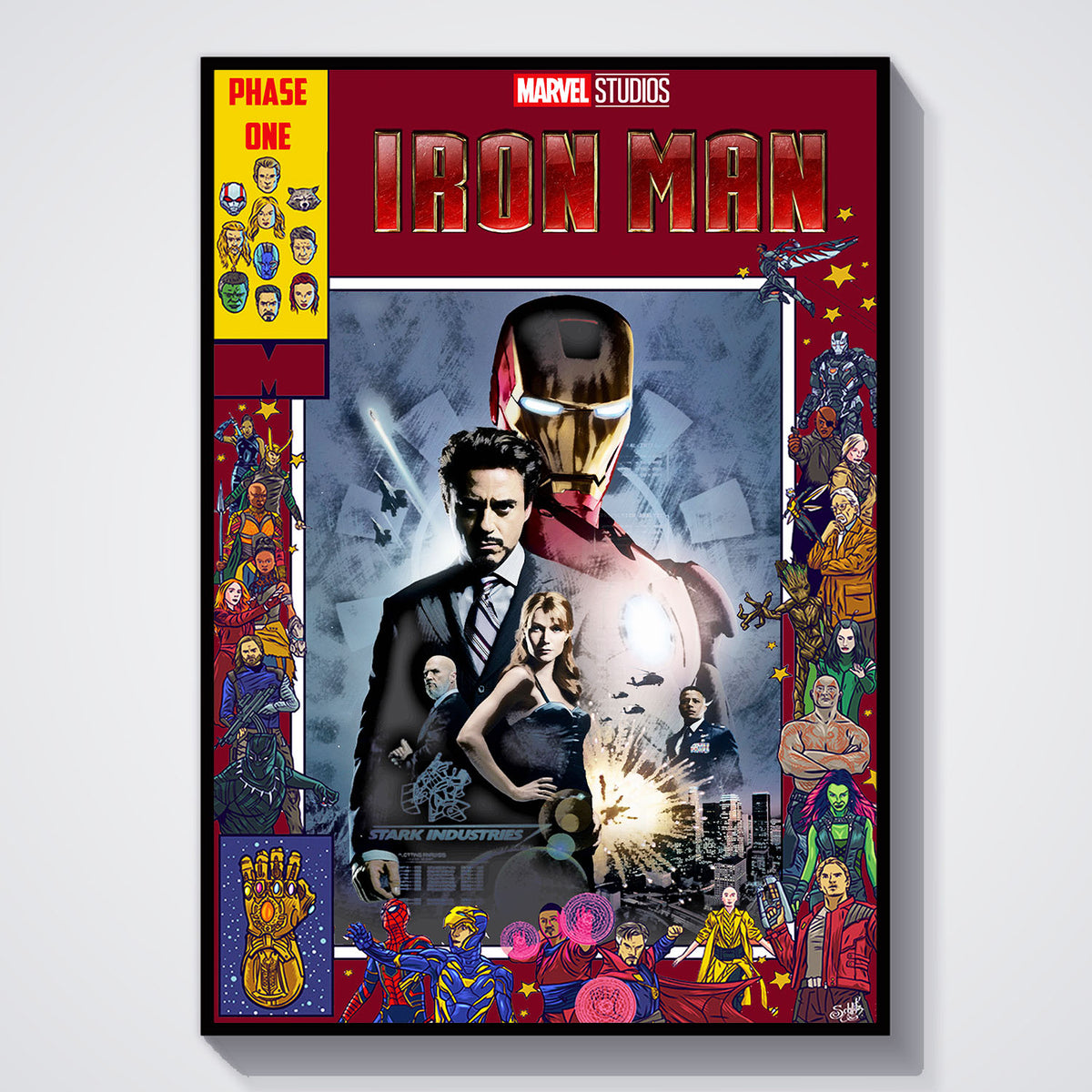 Flex Designs Poster Iron Man Comics 11 x 17" Home Goods - Movie 2008 Movie Poster