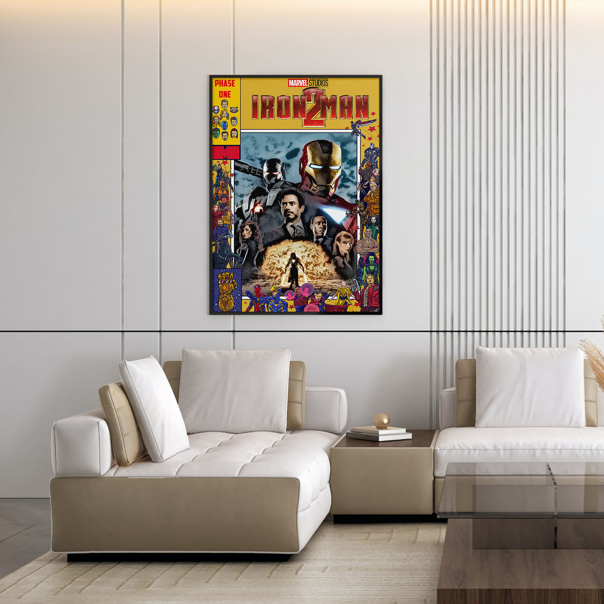 Flex Designs Poster Iron Man 2 Comics 11 x 17" Home Goods - Movie 2010 Movie Poster