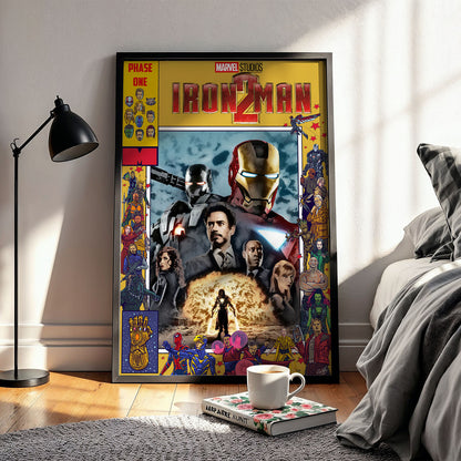 Flex Designs Poster Iron Man 2 Comics 11 x 17" Home Goods - Movie 2010 Movie Poster