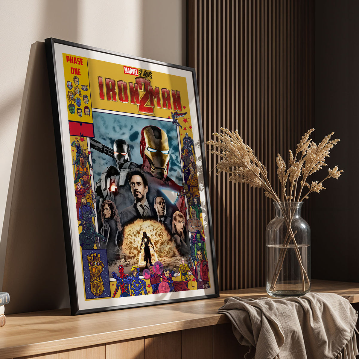 Flex Designs Poster Iron Man 2 Comics 11 x 17" Home Goods - Movie 2010 Movie Poster