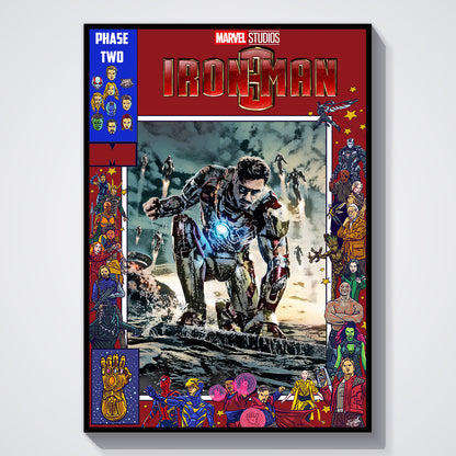 Flex Designs Poster Iron Man 3 Comics 11 x 17" Home Goods - Movie 2013 Movie Poster