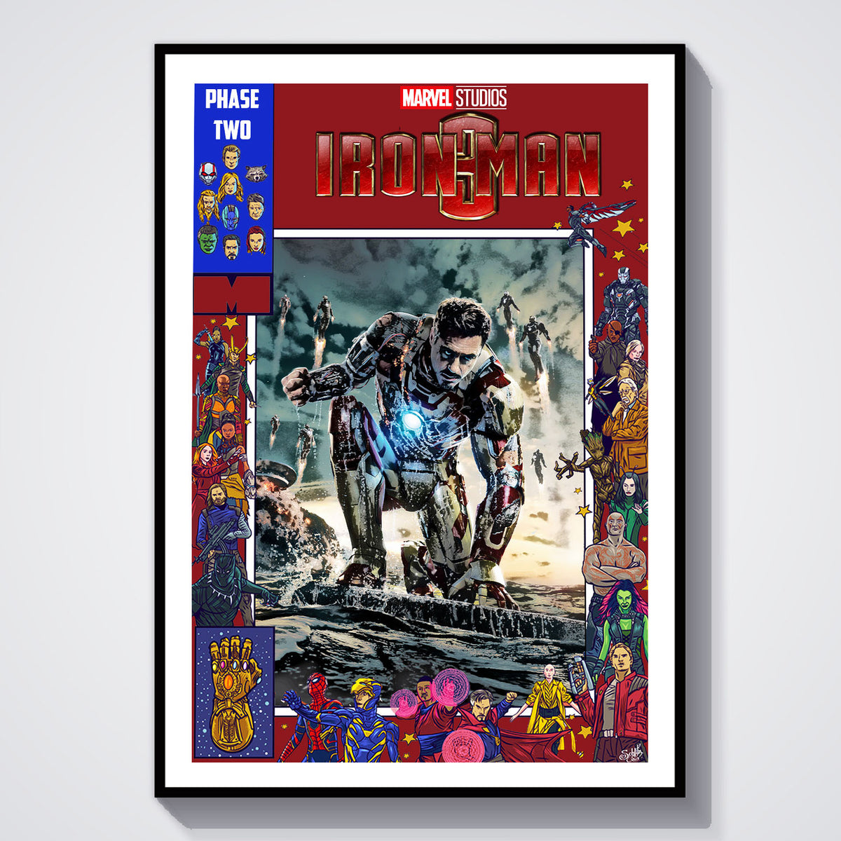 Flex Designs Poster Iron Man 3 Comics 5 x 7" Home Goods - Movie 2013 Movie Poster