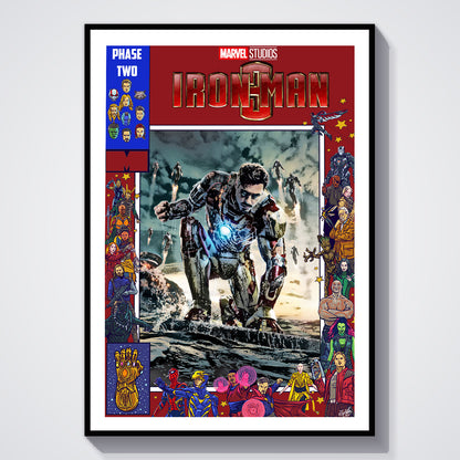 Flex Designs Poster Iron Man 3 Comics 5 x 7" Home Goods - Movie 2013 Movie Poster