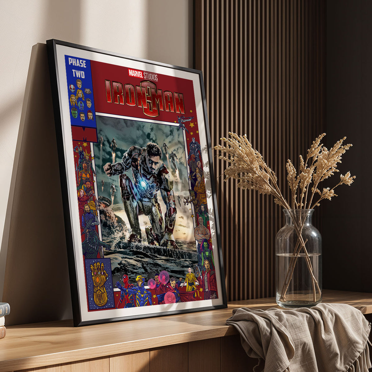 Flex Designs Poster Iron Man 3 Comics 11 x 17" Home Goods - Movie 2013 Movie Poster