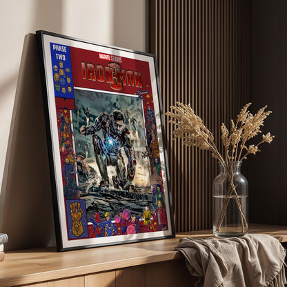 Flex Designs Poster Iron Man 3 Comics 11 x 17" Home Goods - Movie 2013 Movie Poster
