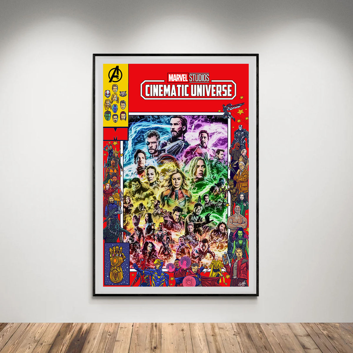 Flex Designs Poster Marvel Cinematic Universe Comics 5 x 7" Home Goods - Movie 2008 Movie Poster