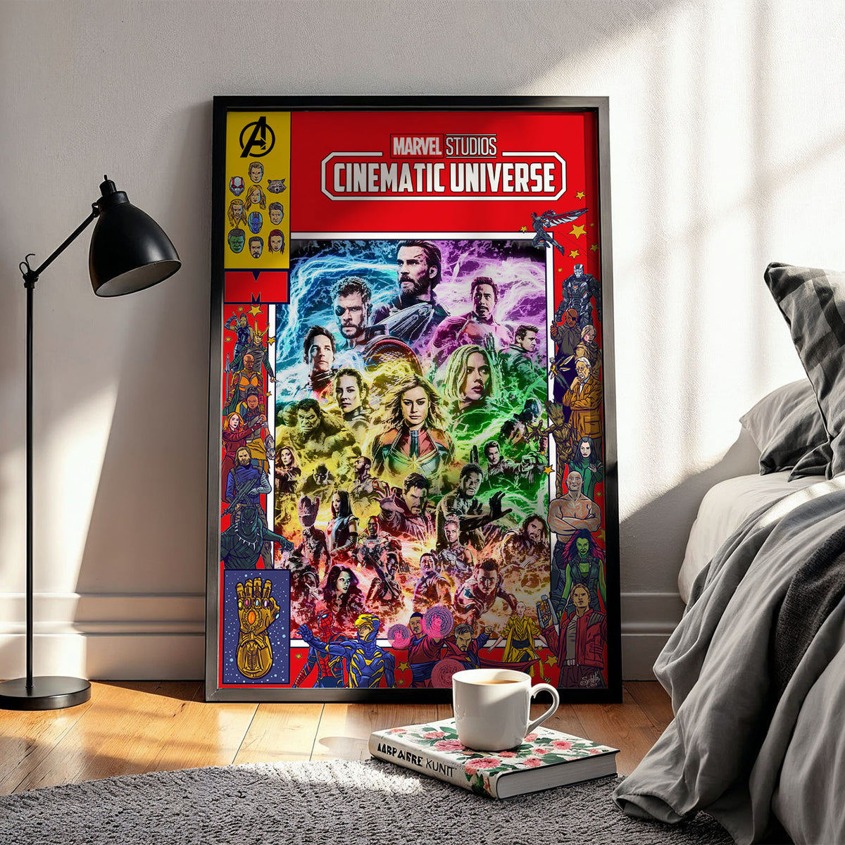 Flex Designs Poster Marvel Cinematic Universe Comics 11 x 17" Home Goods - Movie 2008 Movie Poster