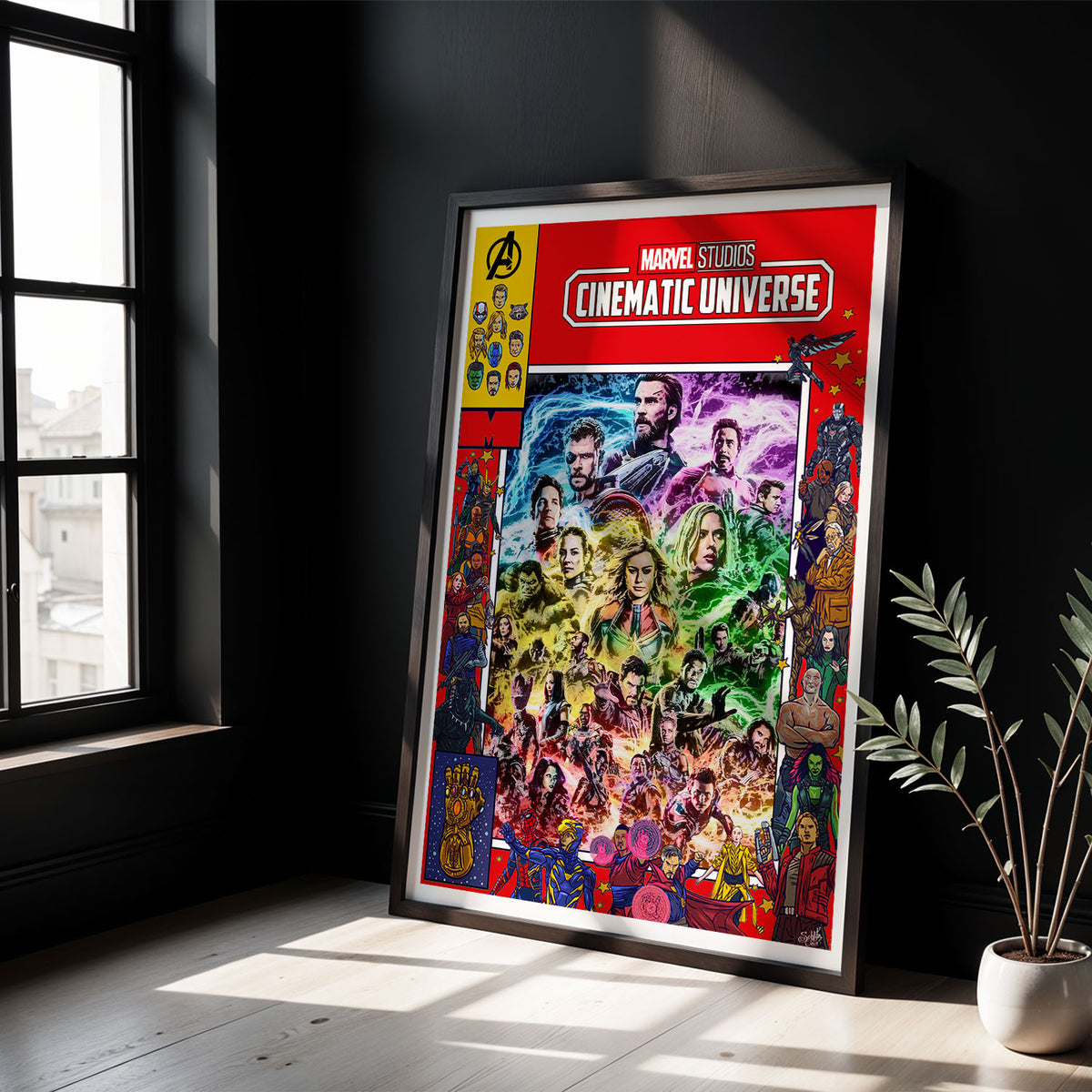 Flex Designs Poster Marvel Cinematic Universe Comics 5 x 7" Home Goods - Movie 2008 Movie Poster