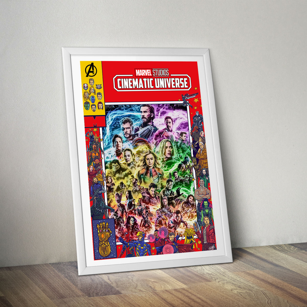 Flex Designs Poster Marvel Cinematic Universe Comics 5 x 7" Home Goods - Movie 2008 Movie Poster