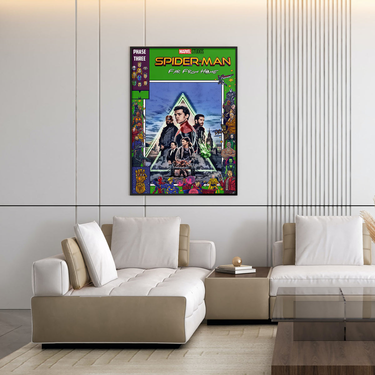 Flex Designs Poster Spider-Man Far From Home Comics 11 x 17" Home Goods - Movie 2019 Movie Poster
