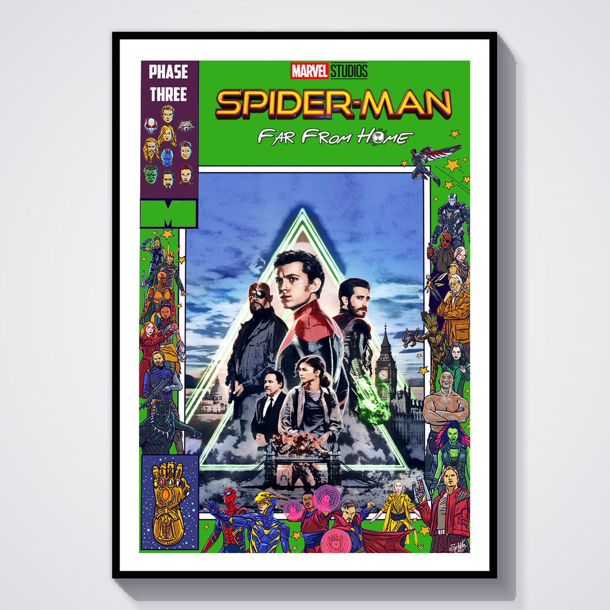 Flex Designs Poster Spider-Man Far From Home Comics 5 x 7" Home Goods - Movie 2019 Movie Poster