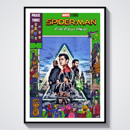 Flex Designs Poster Spider-Man Far From Home Comics 5 x 7" Home Goods - Movie 2019 Movie Poster