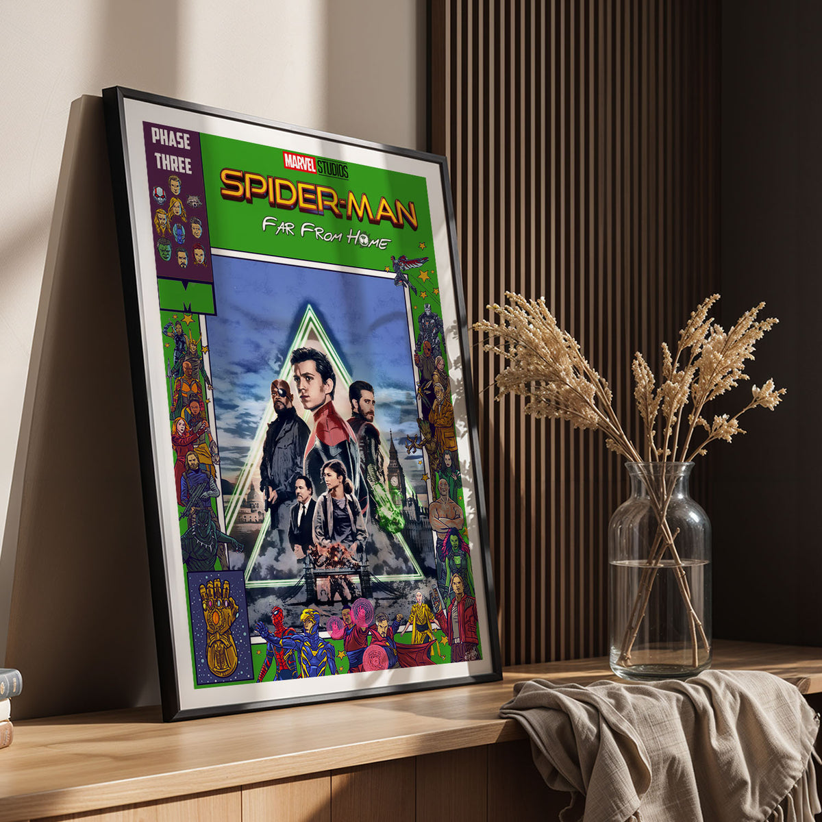 Flex Designs Poster Spider-Man Far From Home Comics 11 x 17" Home Goods - Movie 2019 Movie Poster