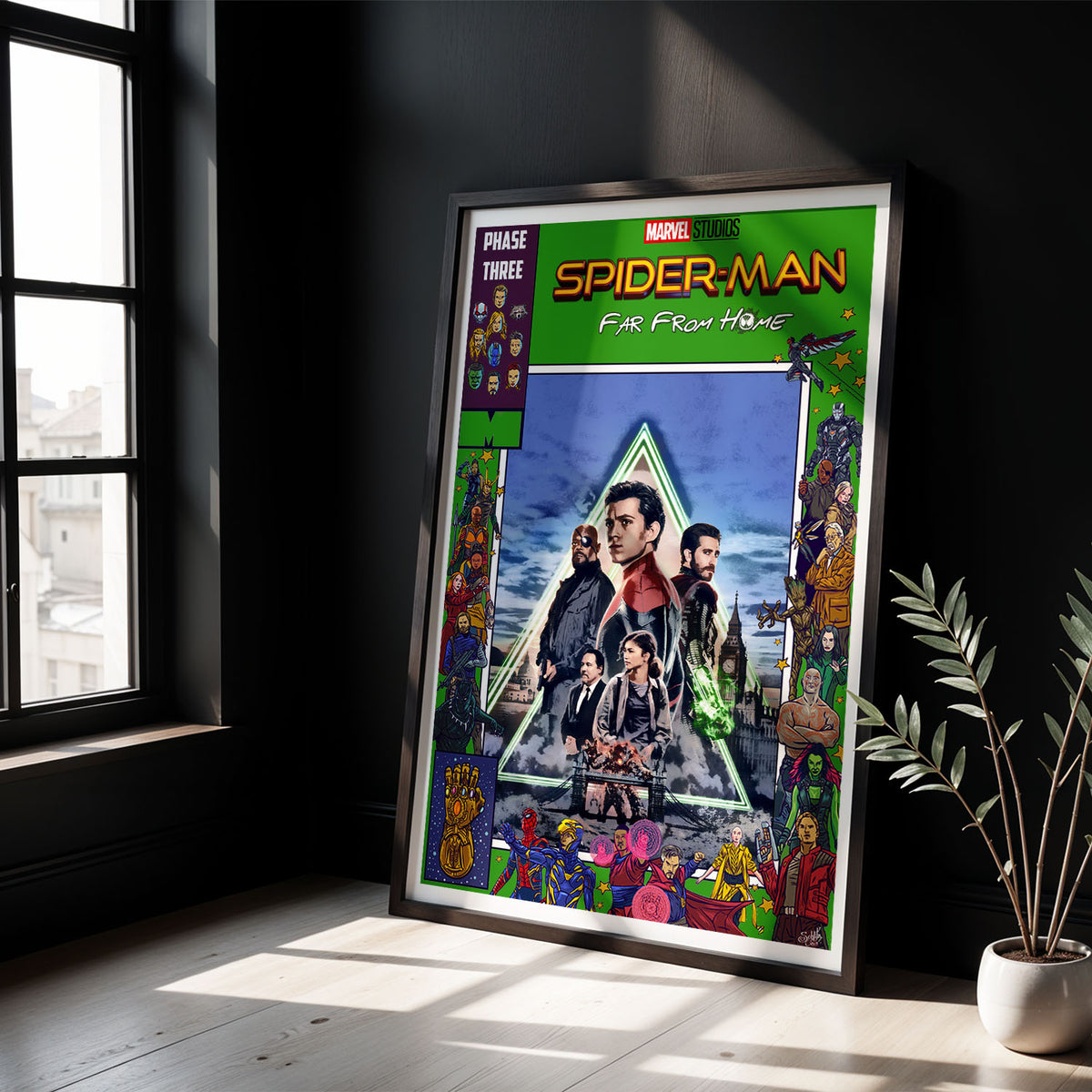 Flex Designs Poster Spider-Man Far From Home Comics 5 x 7" Home Goods - Movie 2019 Movie Poster
