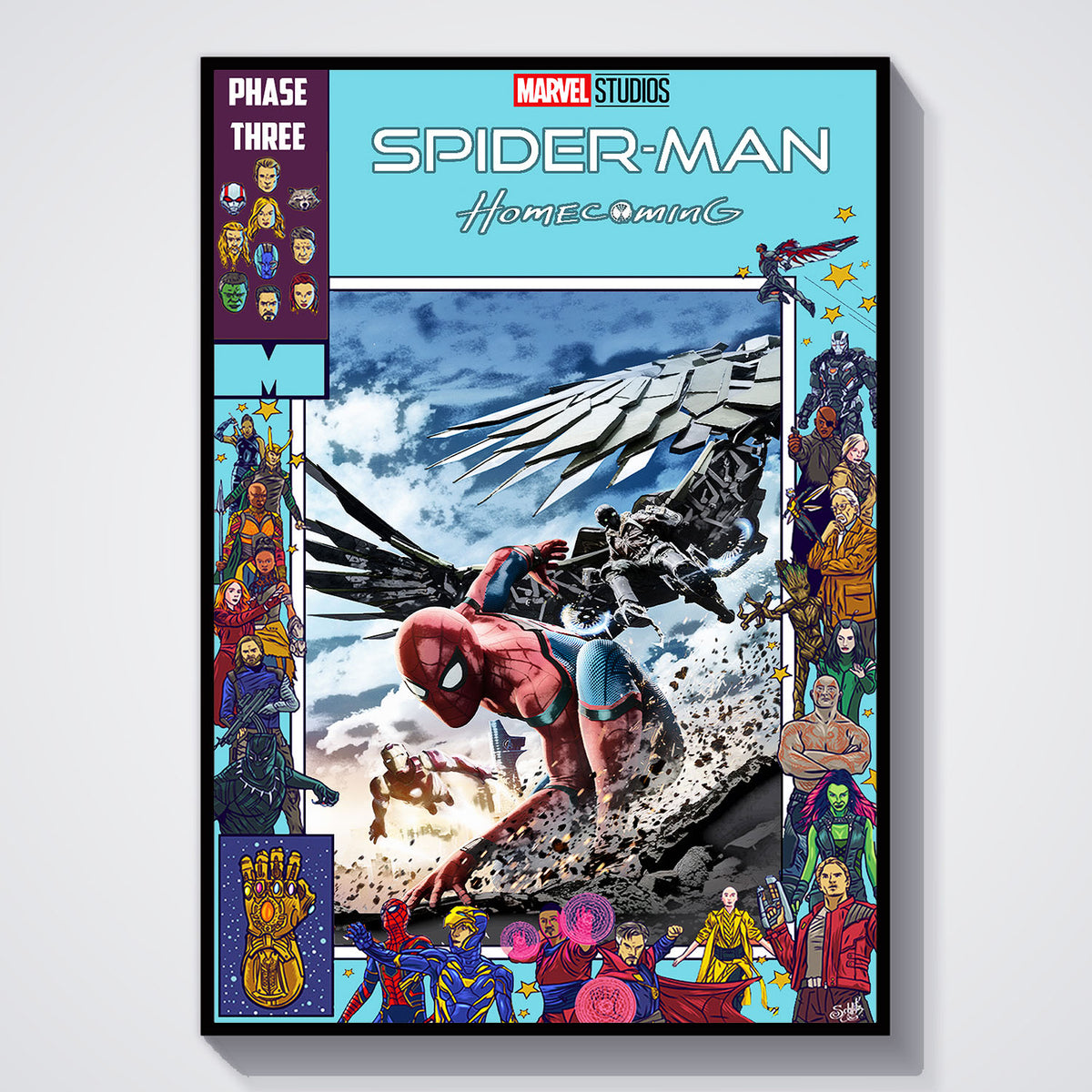 Flex Designs Poster Spider-Man Homecoming Comics 11 x 17" Home Goods - Movie 2017 Movie Poster