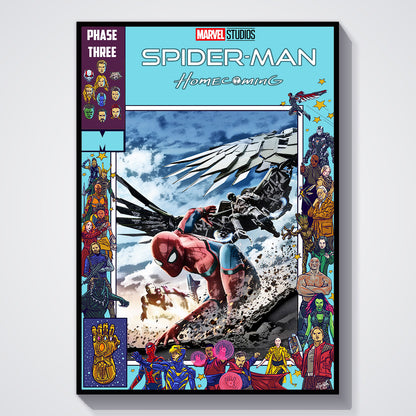 Flex Designs Poster Spider-Man Homecoming Comics 11 x 17" Home Goods - Movie 2017 Movie Poster