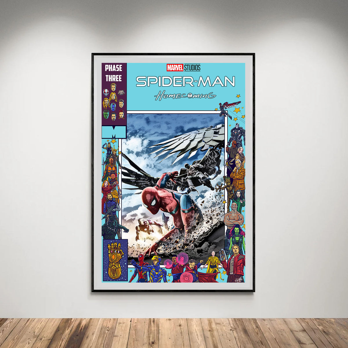 Flex Designs Poster Spider-Man Homecoming Comics 5 x 7" Home Goods - Movie 2017 Movie Poster