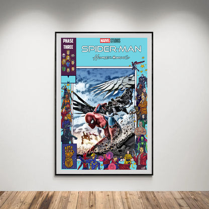 Flex Designs Poster Spider-Man Homecoming Comics 5 x 7" Home Goods - Movie 2017 Movie Poster