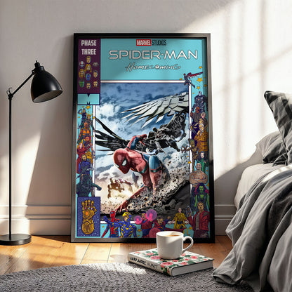 Flex Designs Poster Spider-Man Homecoming Comics 11 x 17" Home Goods - Movie 2017 Movie Poster