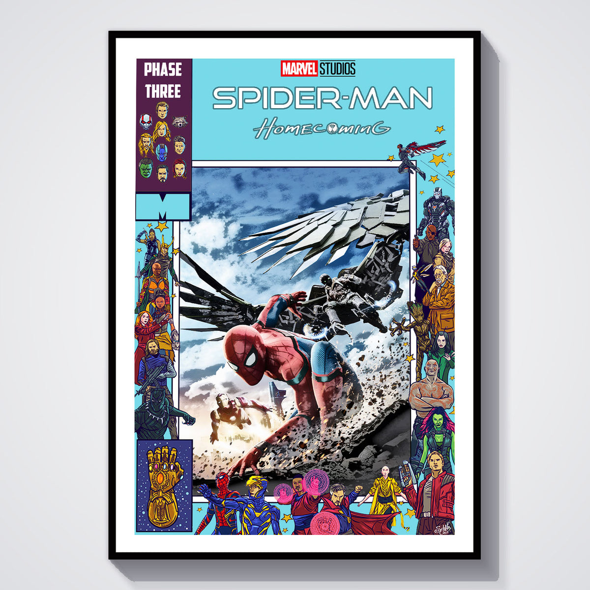 Flex Designs Poster Spider-Man Homecoming Comics 5 x 7" Home Goods - Movie 2017 Movie Poster