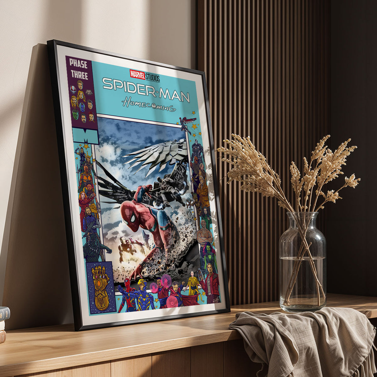 Flex Designs Poster Spider-Man Homecoming Comics 11 x 17" Home Goods - Movie 2017 Movie Poster