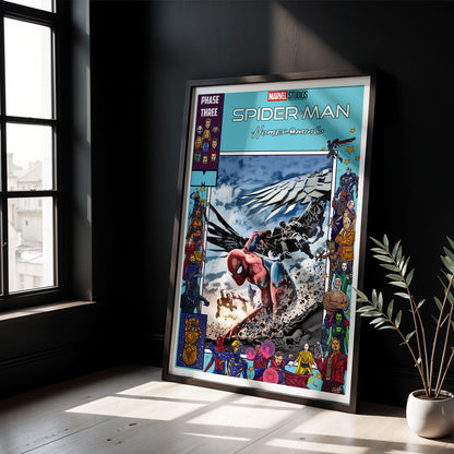 Flex Designs Poster Spider-Man Homecoming Comics 5 x 7" Home Goods - Movie 2017 Movie Poster