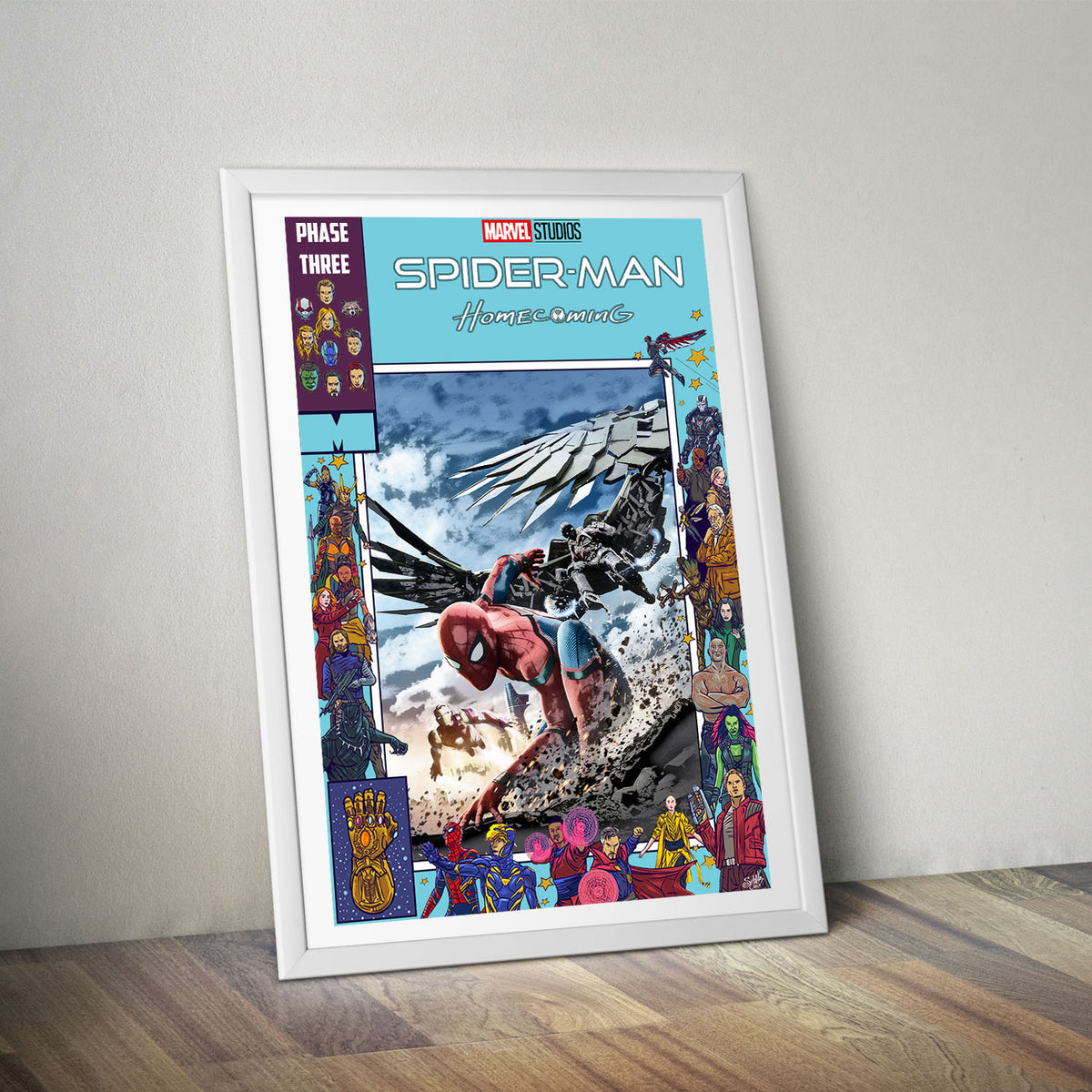 Flex Designs Poster Spider-Man Homecoming Comics 5 x 7" Home Goods - Movie 2017 Movie Poster
