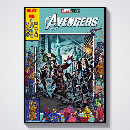 Flex Designs Poster The Avengers Comics 11 x 17" Home Goods - Movie 2012 Movie Poster