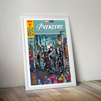 Flex Designs Poster The Avengers Comics 5 x 7" Home Goods - Movie 2012 Movie Poster