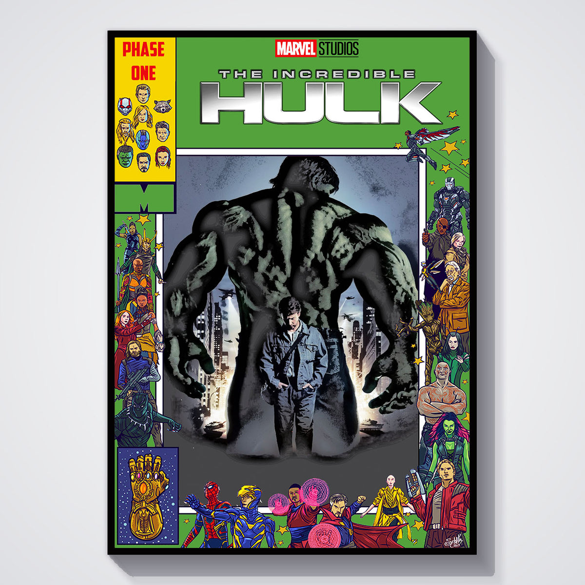 Flex Designs Poster The Incredible Hulk Comics 11 x 17" Home Goods - Movie 2008 Movie Poster
