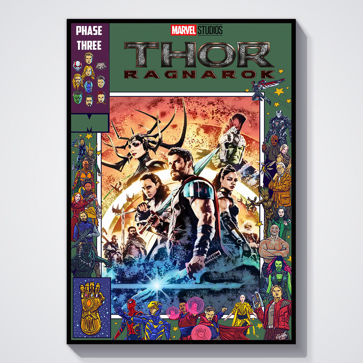 Flex Designs Poster Thor Ragnarok Comics 11 x 17" Home Goods - Movie 2017 Movie Poster