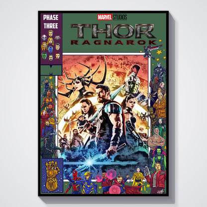 Flex Designs Poster Thor Ragnarok Comics 11 x 17" Home Goods - Movie 2017 Movie Poster