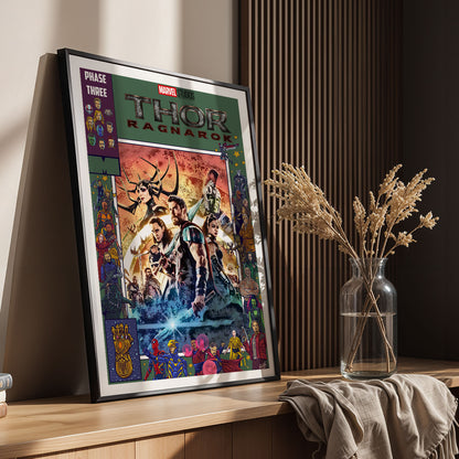 Flex Designs Poster Thor Ragnarok Comics 11 x 17" Home Goods - Movie 2017 Movie Poster