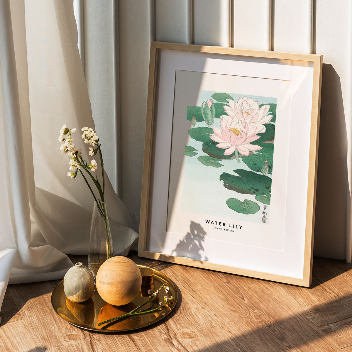 Flex Designs Poster Water Lily by Ohara Koson 5 x 7" Home Goods - Artist Artwork  Poster