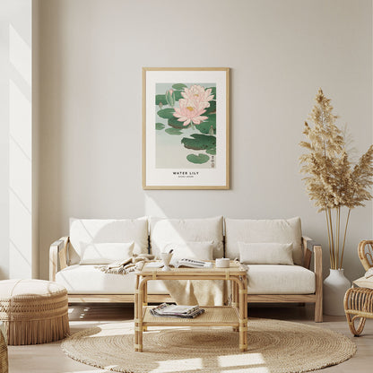 Flex Designs Poster Water Lily by Ohara Koson 11 x 17" Home Goods - Artist Artwork  Poster