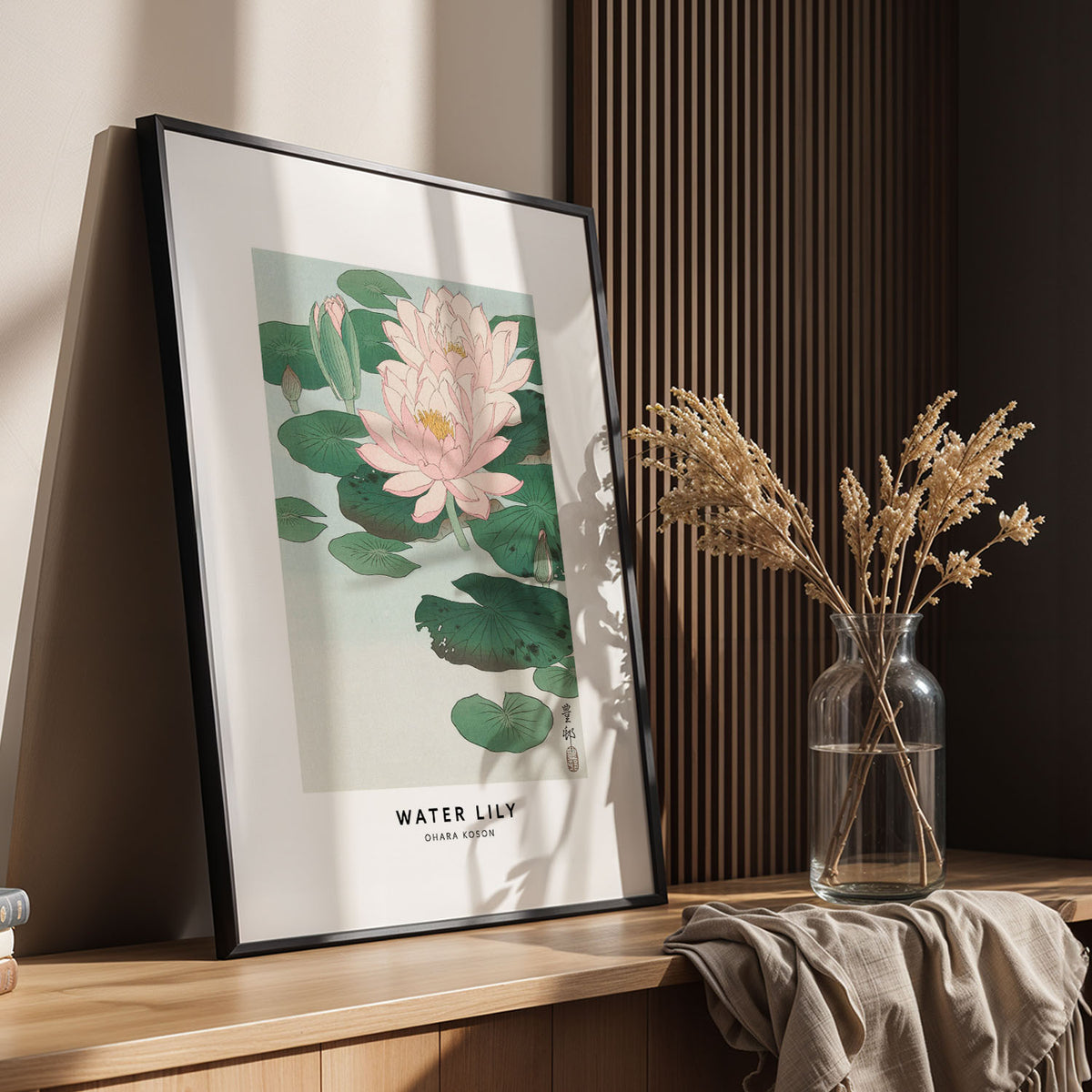 Flex Designs Poster Water Lily by Ohara Koson 11 x 17" Home Goods - Artist Artwork  Poster