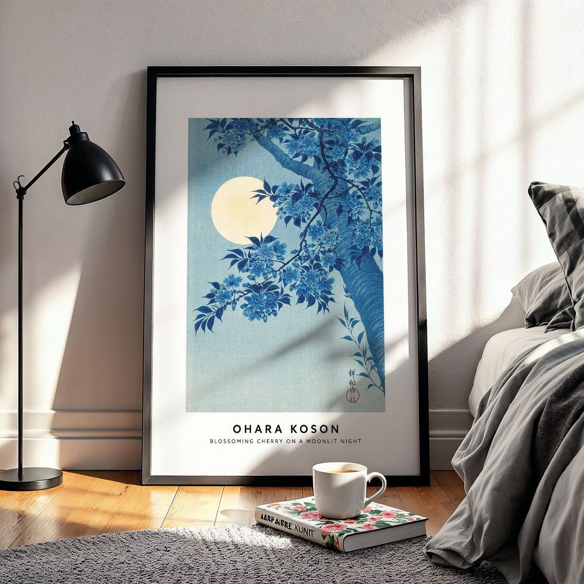 Flex Designs Poster Blossoming Cherry on Moonlit Night by Ohara Koson 11 x 17" Home Goods - Artist Artwork  Poster
